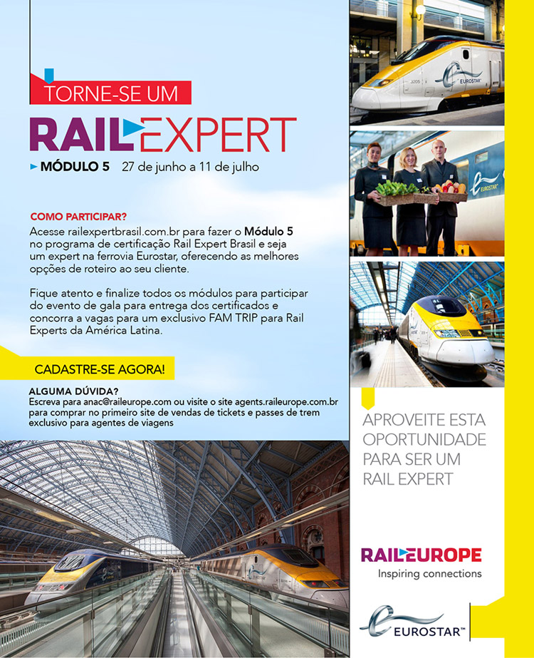Seja um RAIL EXPERT e concorra a uma VIAGEM!  Acesse Já! #RailEurope