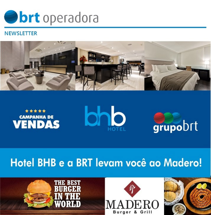 CAMPANHA DE VENDAS  |  HOTEL BHB e BRT levam você ao MADERO !
