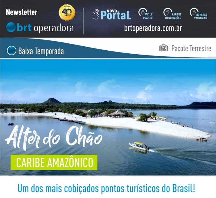 ALTER DO CHÃO - CARIBE AMAZÔNICO - BAIXA TEMPORADA   |   BRT OPERADORA | www.grupobrt.com.br