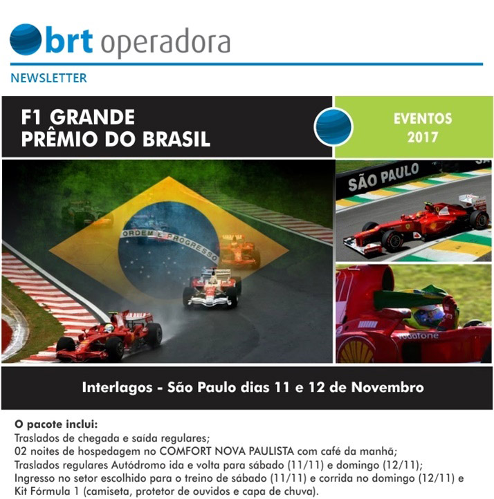 F1 - GRANDE PRÊMIO DO BRASIL - INTERLAGOS - SÃO PAULO DIAS 11 E 12 DE NOVEMBRO