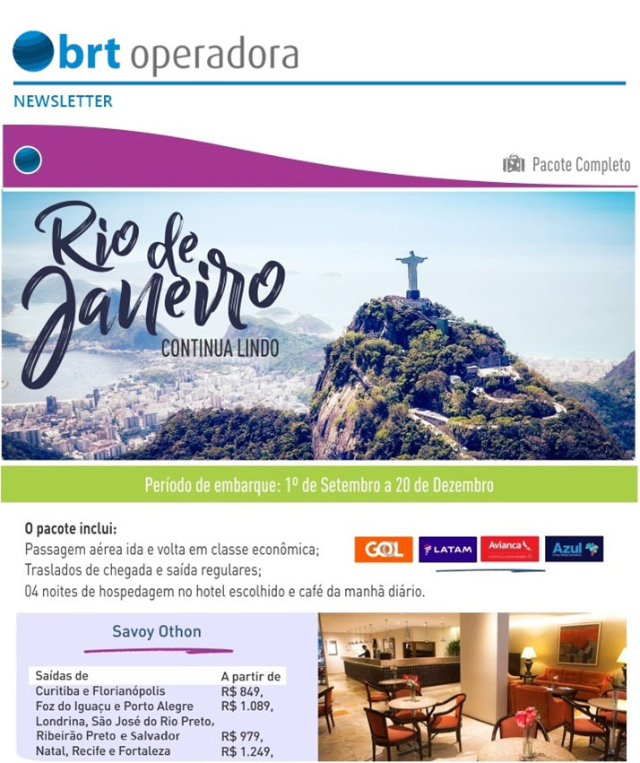 RIO DE JANEIRO CONTINUA LINDO - PACOTE COMPLETO  |  AÉREO + TRASLADOS - HOSPEDAGEM