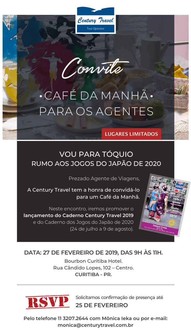 CONVITE - CONFIRMAÇÃO DE PRESENÇA - monica@centurytravel.com.br