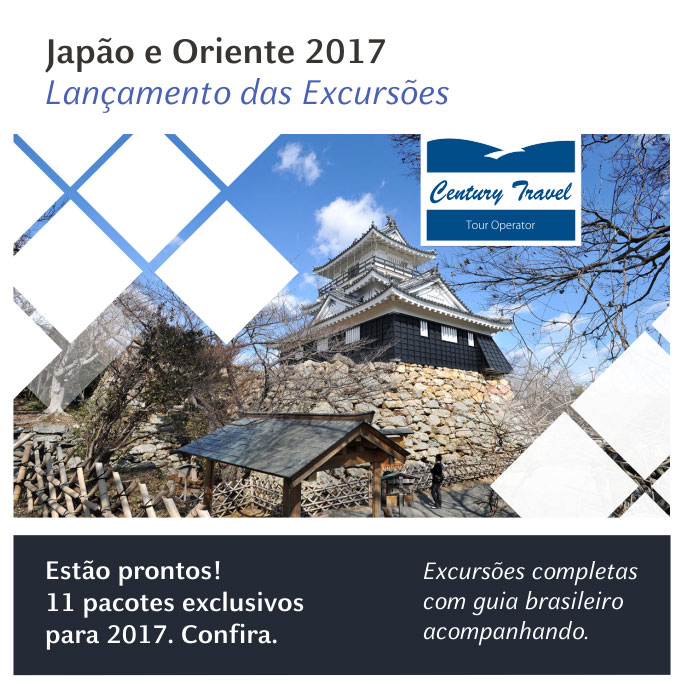 JAPÃO E ORIENTE 2017 - 11 PACOTES EXCLUSIVOS