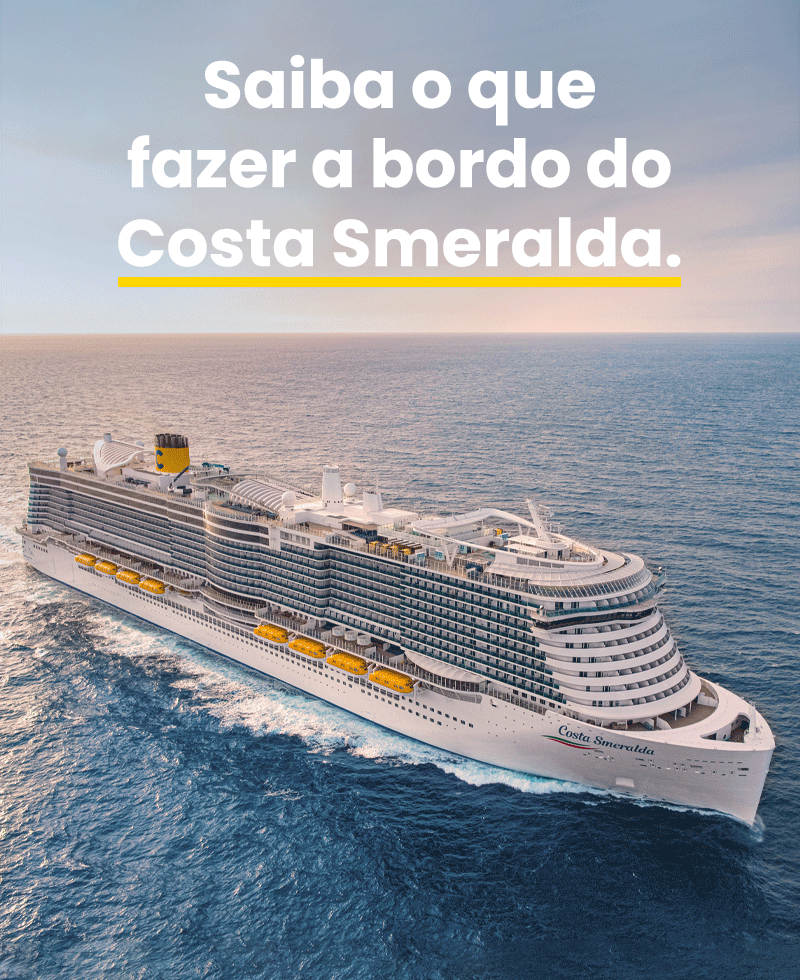 Viva experiências extraordinárias a bordo do Costa Smeralda.