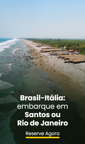 Brasil-Itália:  embarque em Santos ou Rio de Janeiro