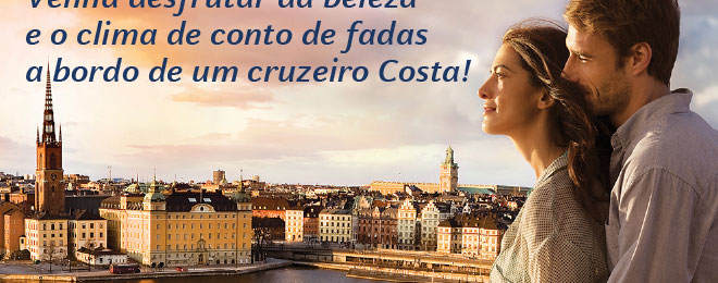 Venha desfrutar da beleza e o clima de conto de fadas a bordo de um cruzeiro Costa!