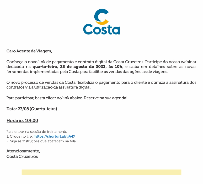 COSTA CRUZEIROS