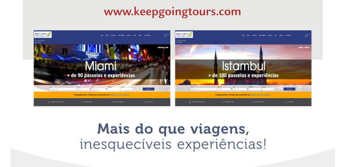 KEEP GOING TOURS - Acesse nosso site:  www.keepgoingtours.com
