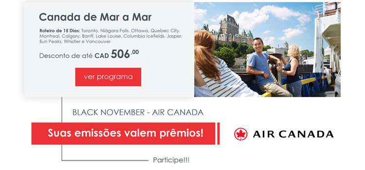 PERSONAL CANADÁ TOUR OPERATOR
