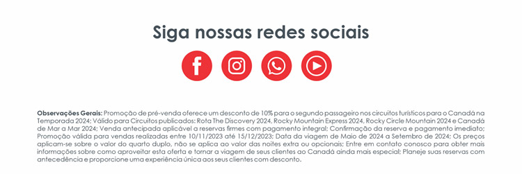 PERSONAL CANADÁ TOUR OPERATOR