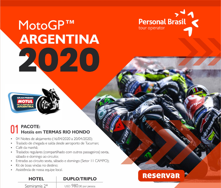 Pacote MotoGP Argentina | Ingresso + Hotel + Transporte + Assistência Local - Confira!