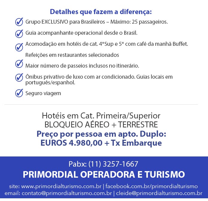 DETALHES QUE FAZEM A DIFERENÇA - PRIMORDIAL OPERADORA E TURISMO - www.primordialoperadora.com.br