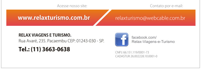RELAX TURISMO RECEPTIVO - A sua agência de Turismo Receptivo em São Paulo.