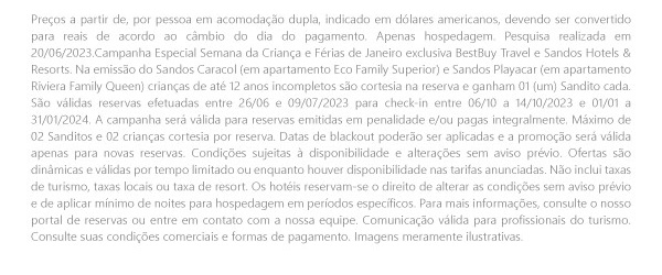 BESTBUY TRAVEL & SANDOS HOTELS E RESORTS