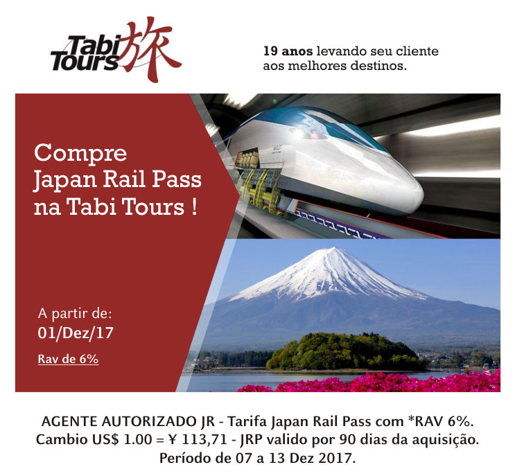COMPRE JAPAN RAIL PASS NA TABITOURS - www.tabitours.com.br/index.php/japan-rail-pass