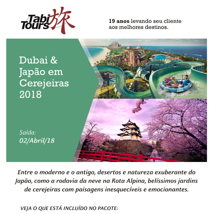 Dubai & Japão com Cerejeiras 2018