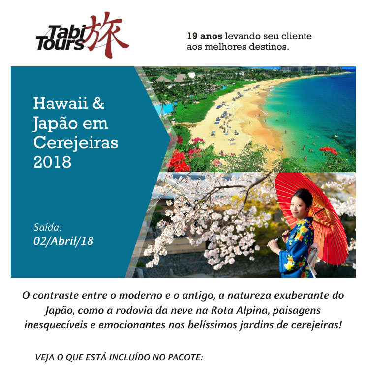 Hawaii & Japão em Cerejeiras 2018
