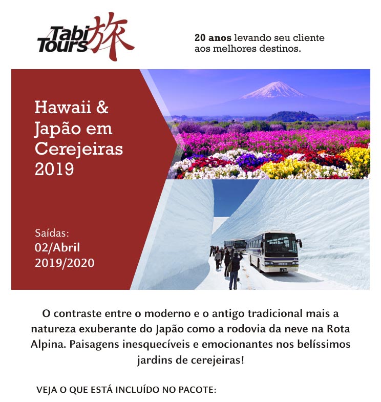 Hawaii & Japão em Cerejeiras 2019  - TABI TOURS OPERADORA (www.tabitours.com.br)