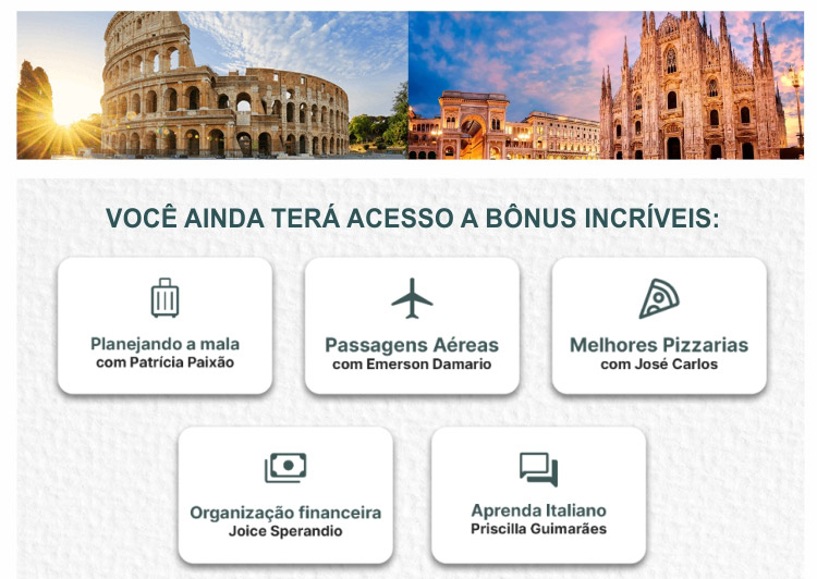 VIAJANDO PARA ITÁLIA