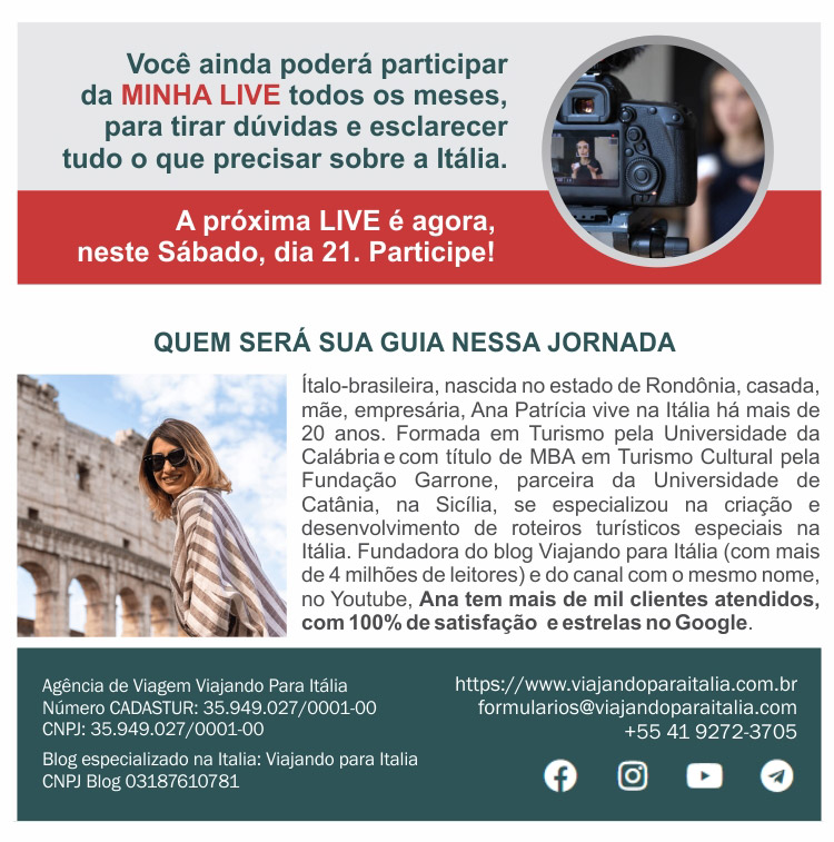 VIAJANDO PARA ITÁLIA